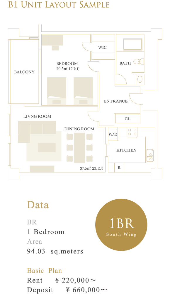 B1 Unit Layout Sample